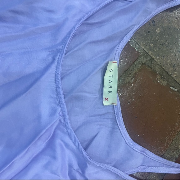 Purple Silk Stark X top! - Picture 2 of 2